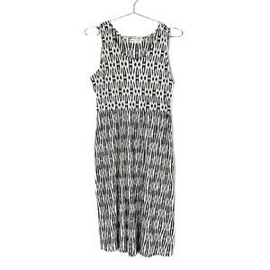 Habitat Tank Dress Black White Textured S